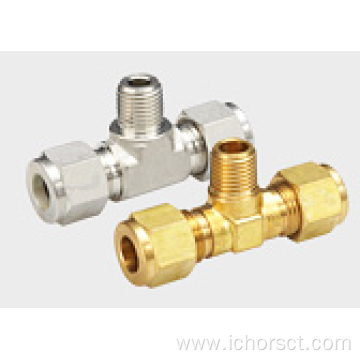 Tee Tube Fitting Union, Fractional Size